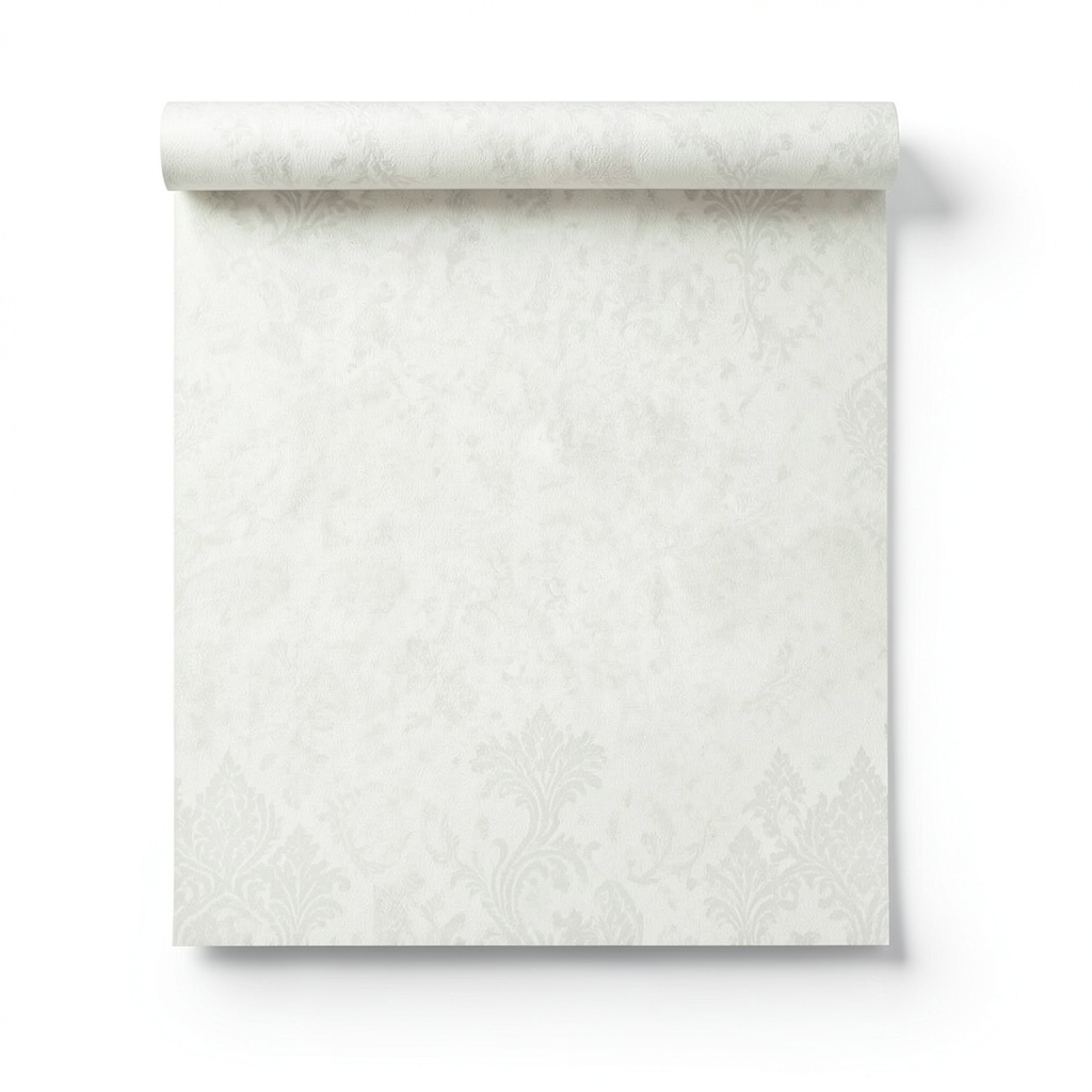 Italian Patterned Wallpaper 10m x 0.70m Off White, Model Z76026