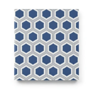 Italian Geometric Wallpaper 10m x 0.70m Blue, Model Z76045
