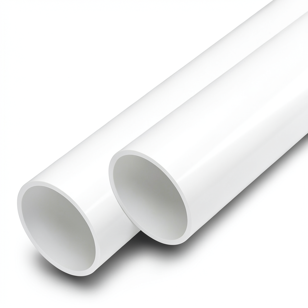 مواسير UPVC ضغط 8 بار قطر خارجي 180 مم سمك 5.5 مم لون أبيض