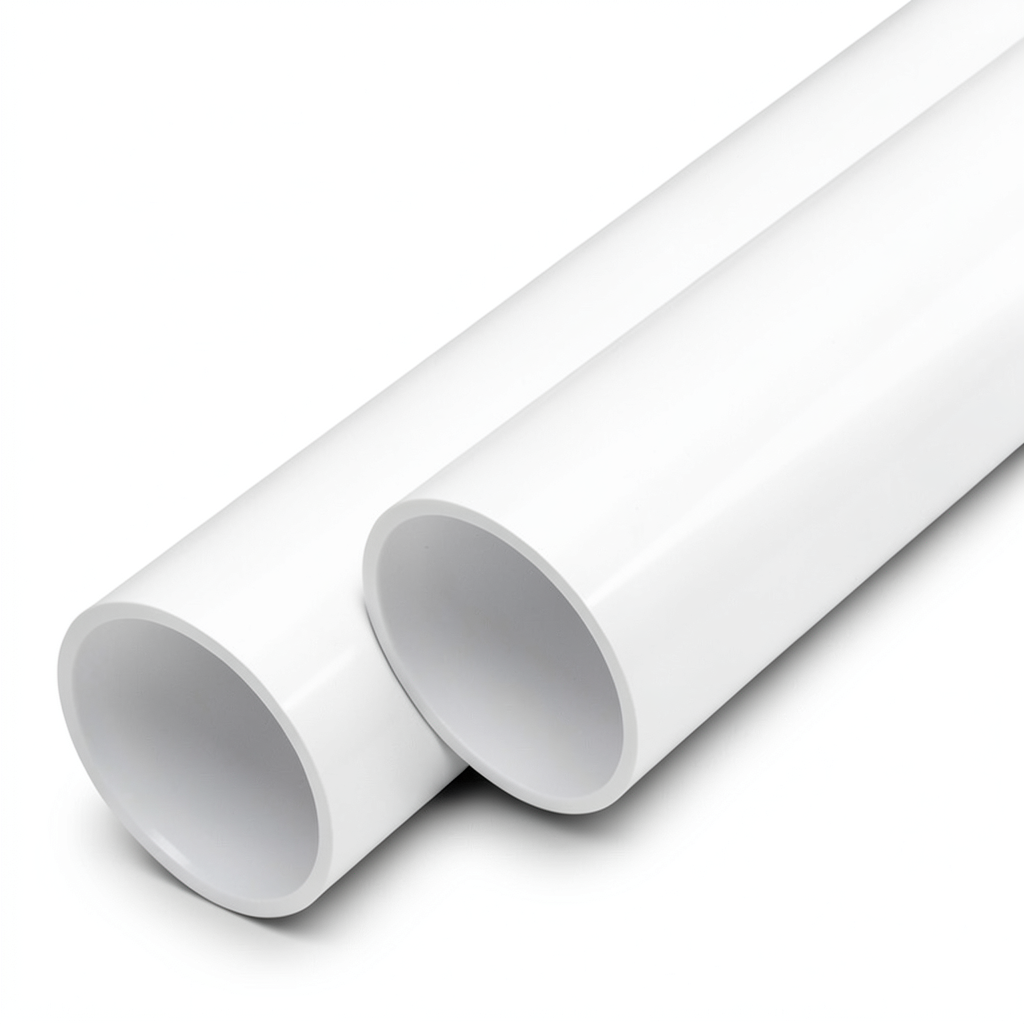 مواسير UPVC ضغط اسمي 8 بار قطر 40 مم سمك 1.6 مم لون أبيض