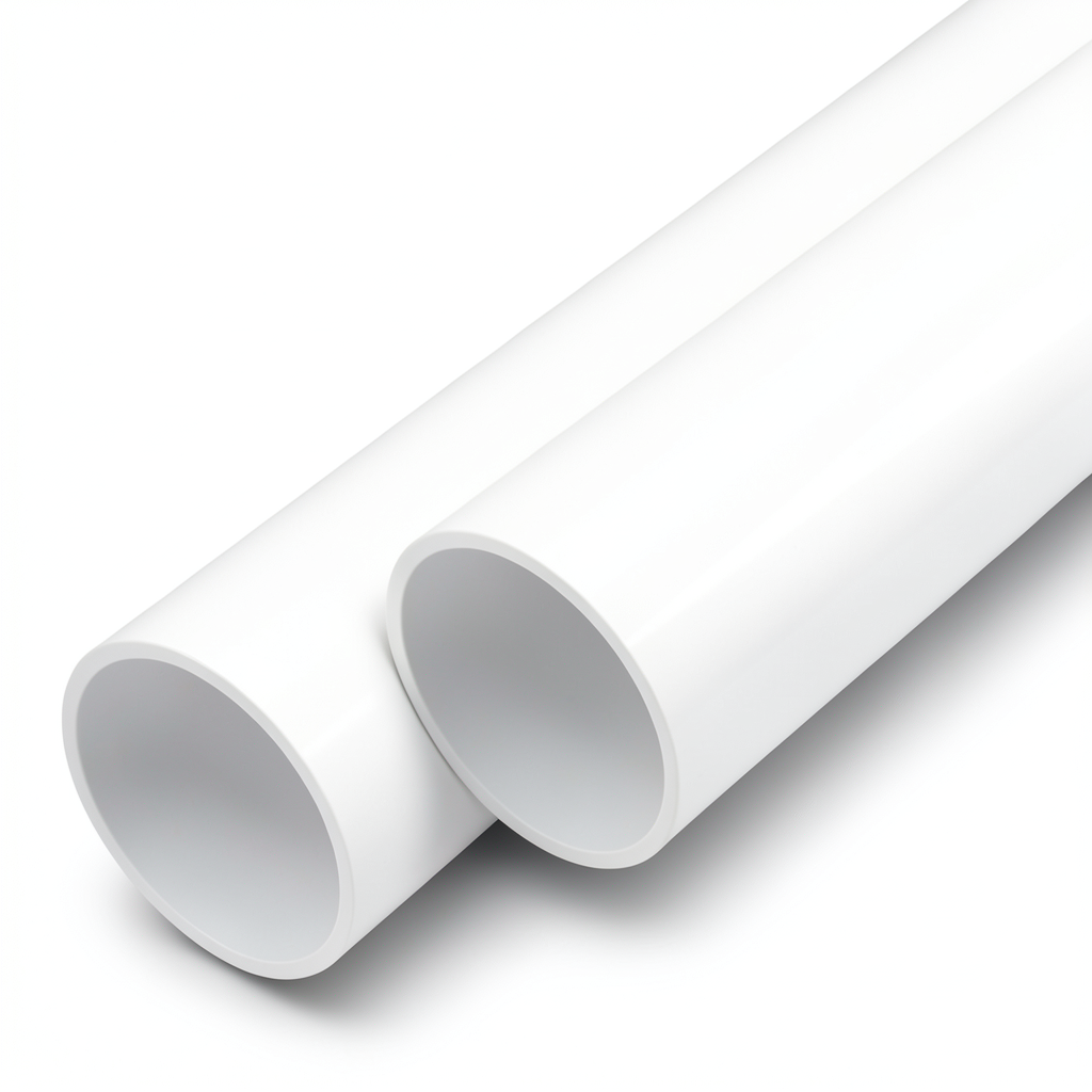 مواسير UPVC ضغط اسمي 6 بار قطر خارجي 50 مم سمك 1.6 مم لون أبيض