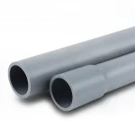 مواسير بلاستيك UPVC للتمديدات الكهربائية الوطني  EPC 40  مقاس 1/2 2 إنش سمك 5.16 مم لون رمادي