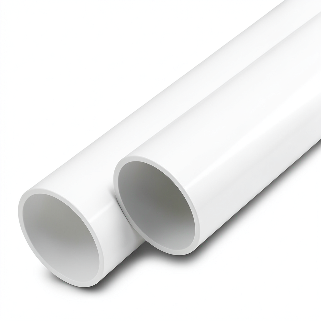 مواسير UPVC ضغط اسمي 6 بار قطر خارجي 225 مم سمك 5.5 مم لون أبيض