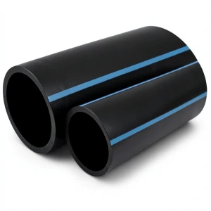 مواسير HDPE لشبكات المياه الغير مضغوطة ضغط 2 بار قطر خارجي 110 مم سمك 1.8 مم لون أسود