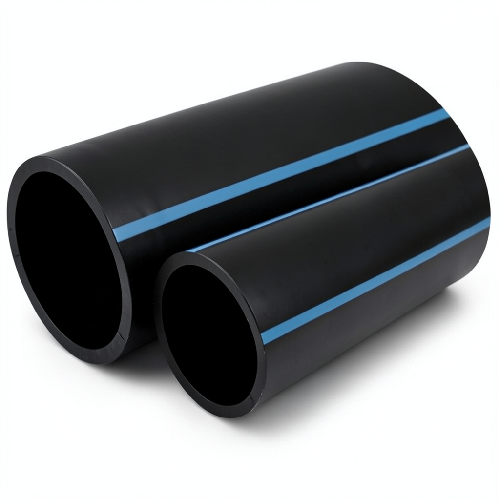 NPF HDPE Pipes Non Pressure Water Networks 2 Bar Pressure 110 mm OD 1.8 mm Thickness Black