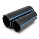 مواسير HDPE الوطني لشبكات المياه الغير مضغوطة ضغط 2 بار قطر خارجي 140 مم سمك 1.8 مم أسود
