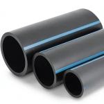 مواسير HDPE الوطني لشبكات المياه الغير مضغوطة ضغط 2 بار قطر خارجي 160 مم سمك 1.8 مم لون أسود
