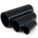 مواسير HDPE الوطني لشبكات المياه الغير مضغوطة ضغط 2 بار قطر خارجي 160 مم سمك 1.8 مم لون أسود