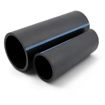 مواسير HDPE الوطني لشبكات المياه الغير مضغوطة ضغط 2 بار قطر خارجي 200 مم سمك 1.8 مم لون أسود