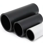 مواسير HDPE لشبكات المياه الغير مضغوطة ضغط 2 بار قطر خارجي 225 مم سمك 1.8 مم لون أسود