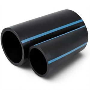 مواسير HDPE لشبكات المياه الغير مضغوطة ضغط 2 بار قطر خارجي 225 مم سمك 1.8 مم لون أسود