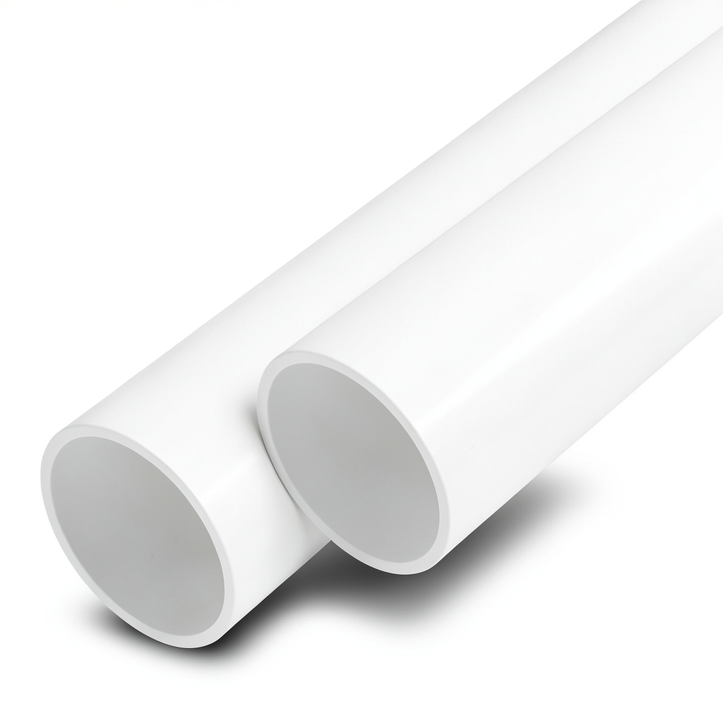 مواسير UPVC ضغط اسمي 6 بار قطر خارجي 90 مم سمك 2.8 مم لون أبيض