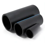 أنابيب HDPE الوطني لشبكات المياه الغير مضغوطة ضغط 2 بار قطر خارجي 250 مم سمك 2 مم لون أسود