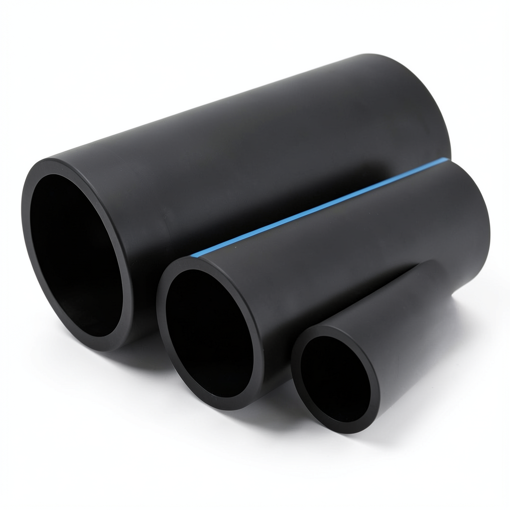 أنابيب HDPE الوطني لشبكات المياه الغير مضغوطة ضغط 2 بار قطر خارجي 250 مم سمك 2 مم لون أسود