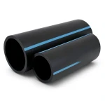 مواسير HDPE الوطني لشبكات المياه الغير مضغوطة ضغط 2 بار قطر خارجي 280 مم سمك 2.3 مم لون اسود
