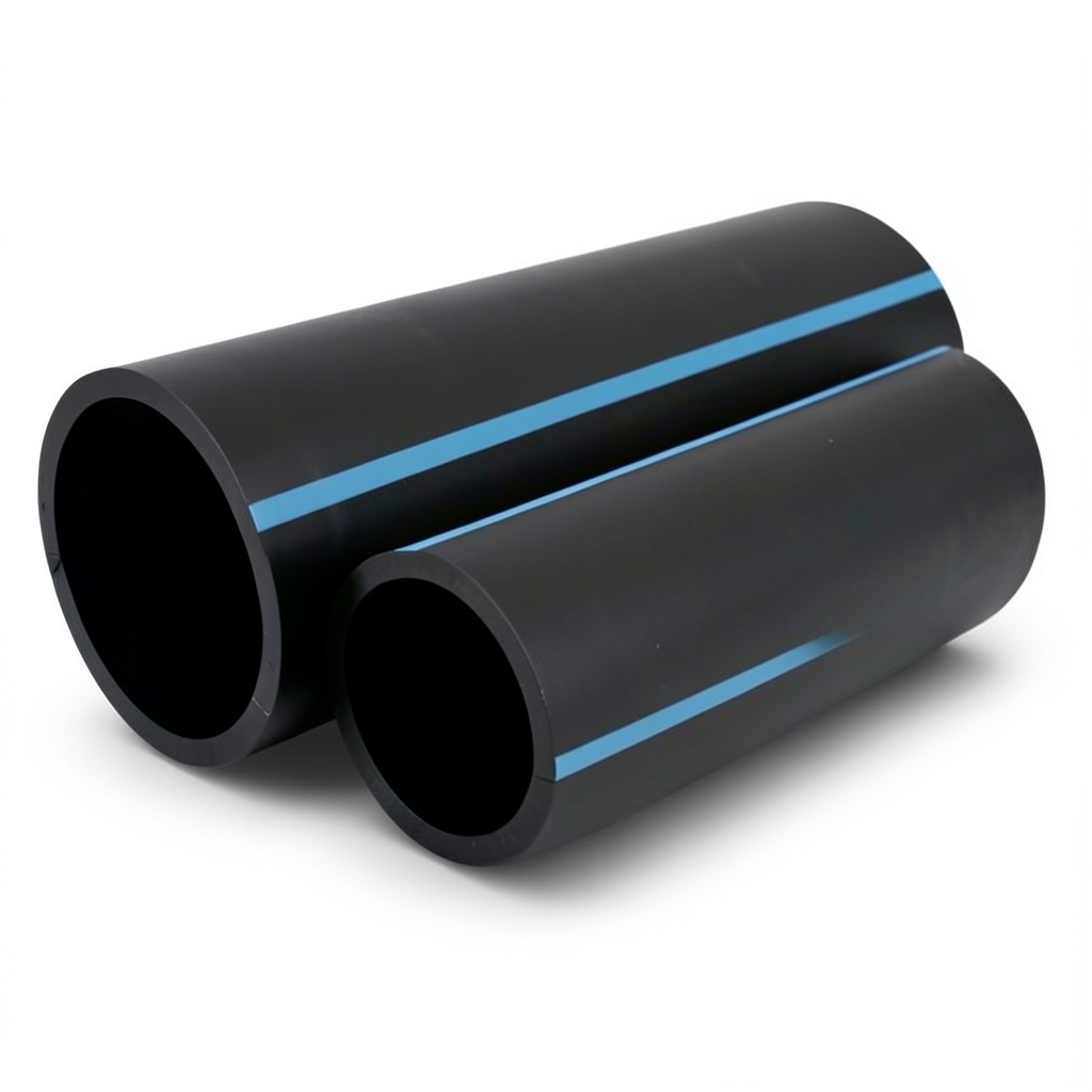 مواسير HDPE الوطني لشبكات المياه الغير مضغوطة ضغط 2 بار قطر خارجي 280 مم سمك 2.3 مم لون اسود