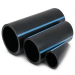 مواسير HDPE الوطني لشبكات المياه الغير مضغوطة ضغط 2 بار قطر خارجي 400 مم سمك 3.2 مم لون أسود