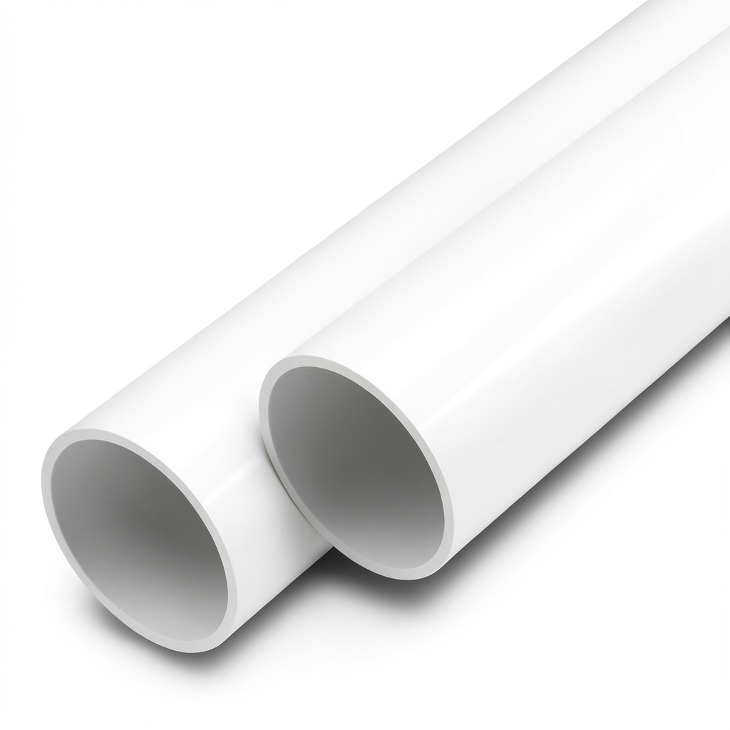 مواسير UPVC ضغط 8 بار قطر خارجي 125 مم سمك 3.9 مم لون أبيض
