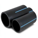 مواسير HDPE الوطني لشبكات المياه الغير مضغوطة ضغط 2 بار قطر خارجي 500 مم سمك 4 مم لون اسود