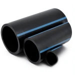 مواسير HDPE الوطني لشبكات المياه الغير مضغوطة ضغط 2 بار قطر خارجي 560 مم سمك 4.5 مم لون أسود