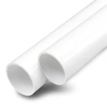 مواسير UPVC ضغط 8 بار قطر خارجي 160 مم سمك 4.9 مم لون أبيض