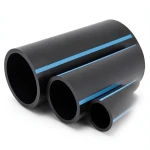 مواسير HDPE الوطني لشبكات المياه الغير مضغوطة ضغط 2 بار قطر خارجي 630 مم سمك 5 مم لون أسود