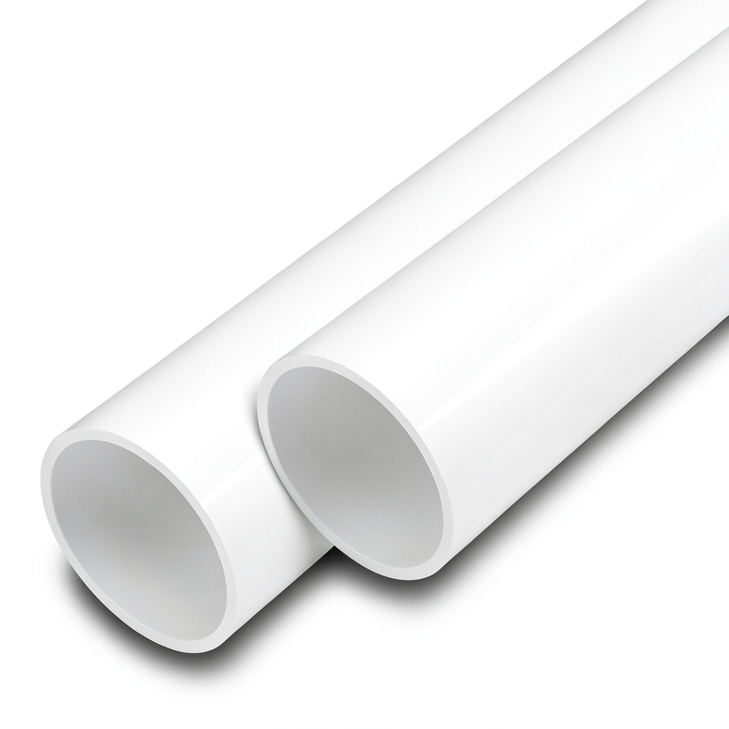 مواسير UPVC ضغط 8 بار قطر خارجي 180 مم سمك 5.5 مم لون أبيض
