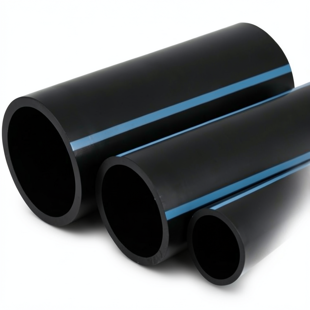 مواسير HDPE الوطني ضغط 2 بار قطر خارجي 710 مم سمك 5.7 مم لون أسود