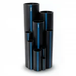 Sappco HDPE Pipe   PE 100  Size (OD) 160 mm Thickness 6.2 mm Black Color
