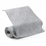 Italian wallpaper classic design size 10m x 1.06m, gray, model 44415