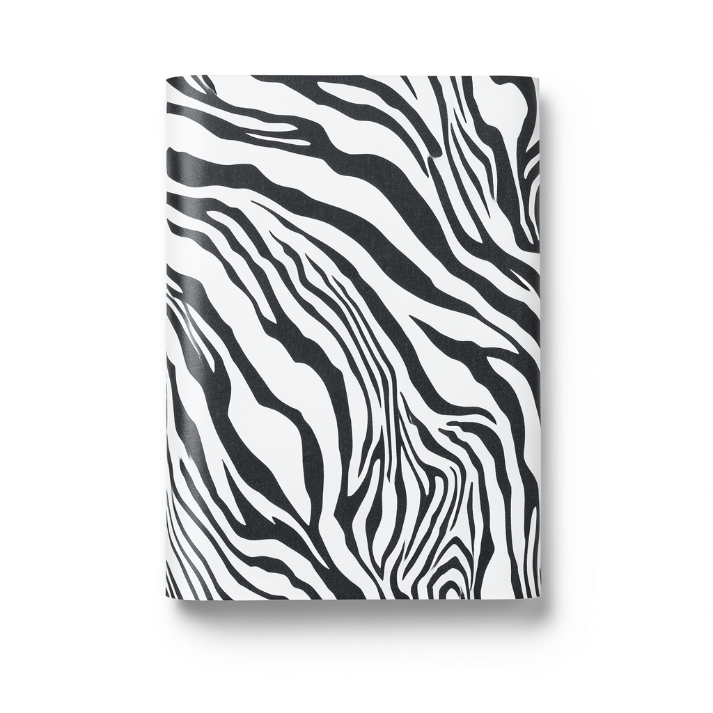 Italian Wallpaper 10mx0.70m White with Black Patterned Design, Model rc17065