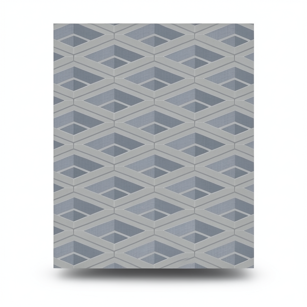 Geometric Wallpaper Gray Color 10m x 0.70m, Model Z76050