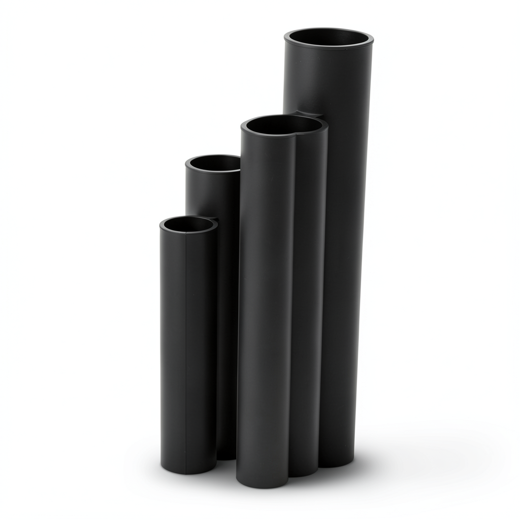 أنابيب HDPE SDR17 قطر خارجي 800 مم سمك 47.4 مم لون أسود