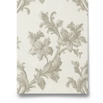 Italian Floral Wallpaper 10m x 0.73m Light Beige, Model 56802