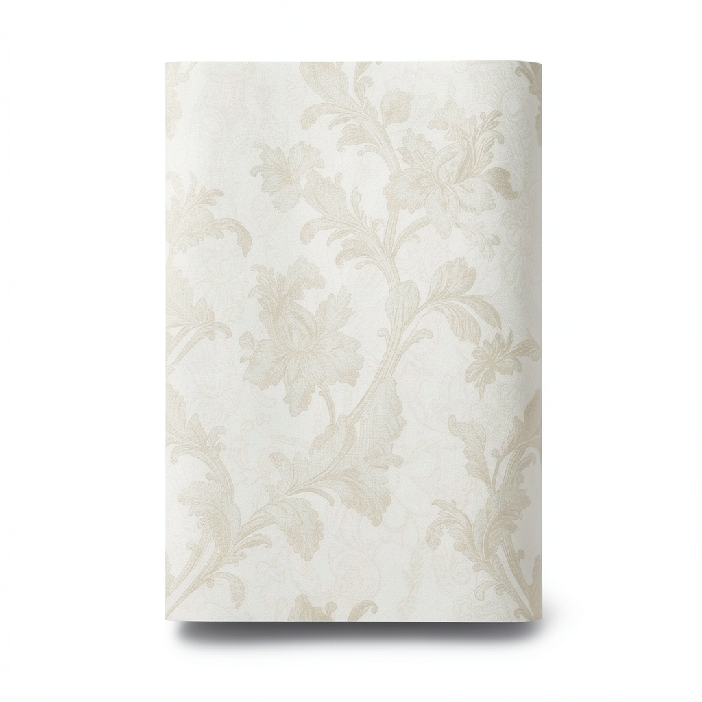 Italian Floral Wallpaper 10m x 0.73m Beige, Model 56805