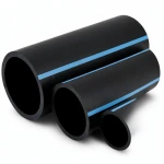 مواسير HDPE الوطني لشبكات المياه الغير مضغوطة ضغط 2 بار قطر خارجي 125 مم سمك 1.8 مم لون اسود