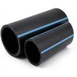 مواسير HDPE الوطني لشبكات المياه الغير مضغوطة ضغط 2 بار قطر خارجي 160 مم سمك 1.8 مم لون أسود