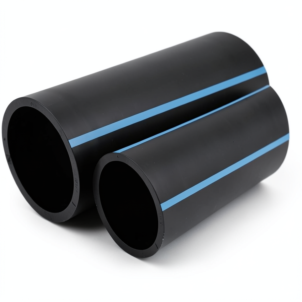 مواسير HDPE الوطني لشبكات المياه الغير مضغوطة ضغط 2 بار قطر خارجي 160 مم سمك 1.8 مم لون أسود