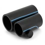 مواسير HDPE الوطني لشبكات المياه الغير مضغوطة ضغط 2 بار قطر خارجي 200 مم سمك 1.8 مم لون أسود
