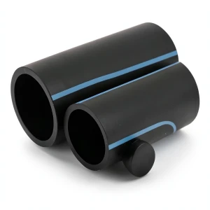 NPF HDPE Pipes Non Pressure Water Networks 2 Bar Pressure 200 mm OD 1.8 mm Thickness Black