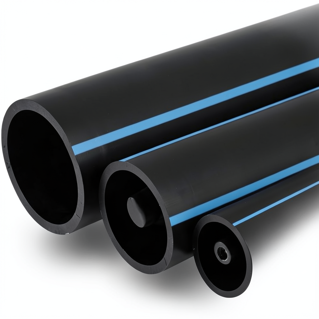 NPF HDPE Pipes Non Pressure 2 Bar 250 mm OD 2 mm Thickness Black