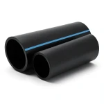 مواسير HDPE الوطني لشبكات المياه الغير مضغوطة ضغط 2 بار قطر خارجي 315 مم سمك 2.5 مم لون اسود