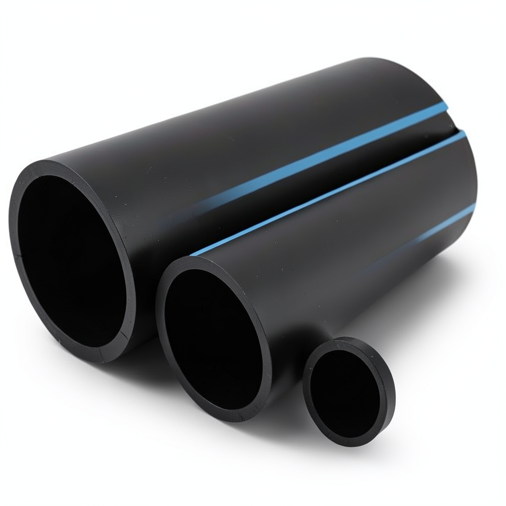 مواسير HDPE الوطني لشبكات المياه الغير مضغوطة ضغط 2 بار قطر خارجي 355 مم سمك 2.9 مم لون أسود