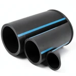 مواسير HDPE الوطني لشبكات المياه الغير مضغوطة ضغط 2 بار قطر خارجي 400 مم سمك 3.2 مم لون أسود