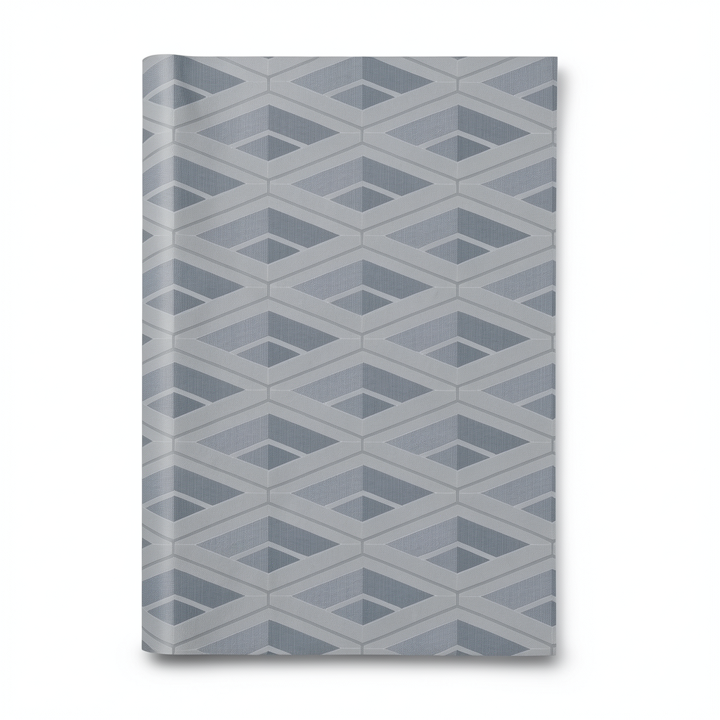 Geometric Wallpaper Gray Color 10m x 0.70m, Model Z76050