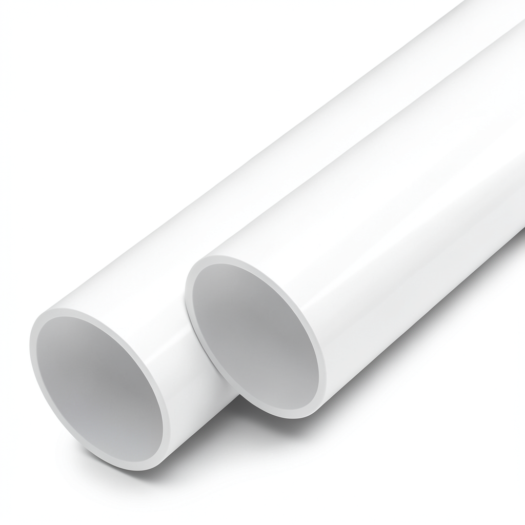 UPVC Pipes Nominal Pressure 8 Bar Outside Diameter 200 mm Thickness 6.2 mm White