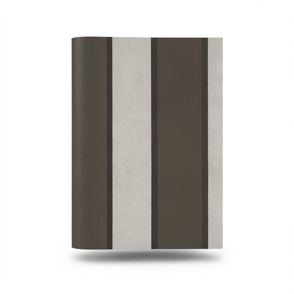 Italian Wallpaper Brown Color Striped Design, Size 10mx0.70m, Model rc17037