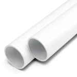 مواسير UPVC ضغط اسمي 8 بار قطر خارجي 50 مم سمك 2 مم لون أبيض