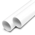 مواسير UPVC ضغط اسمي 8 بار قطر خارجي 200 مم سمك 6.2 مم لون أبيض
