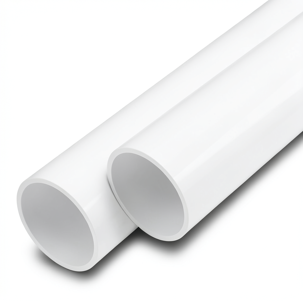 مواسير UPVC ضغط اسمي 8 بار قطر خارجي 63 مم سمك 2.5 مم لون أبيض
